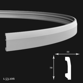 Listwa przypodłogowa 1.53.106 7x1,7x200cm Europlast