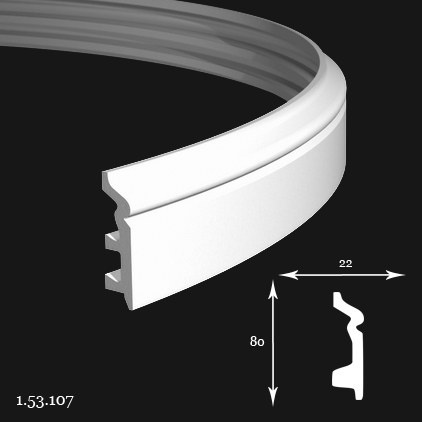 Listwa przypodłogowa 1.53.107 8x2,2x200cm Europlast