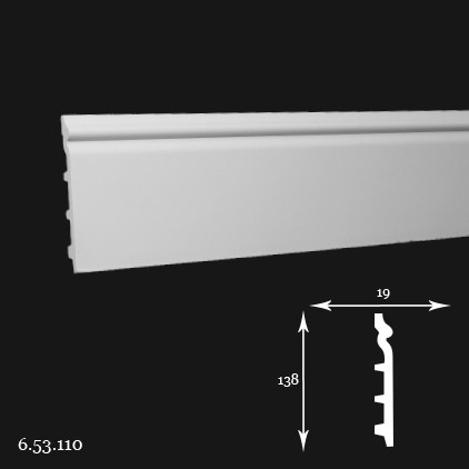 Listwa przypodłogowa 1.53.110 13,8x1,9x200cm Europlast