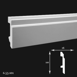 Listwa przypodłogowa 6.53.101 200cm Europlast