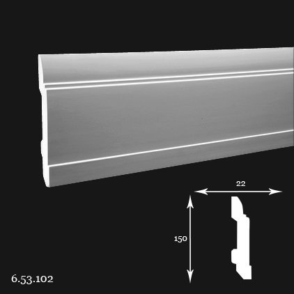 Listwa przypodłogowa 6.53.102 200cm Europlast