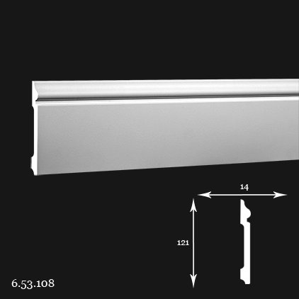 Listwa przypodłogowa 6.53.108 200cm Europlast