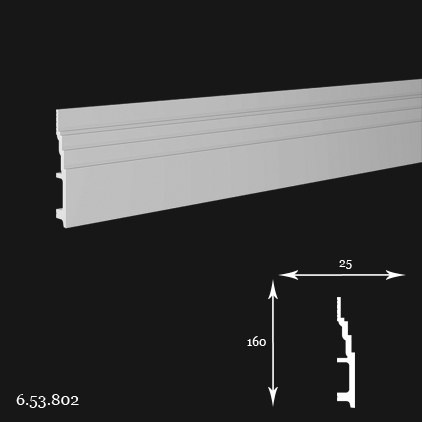 Listwa przypodłogowa 6.53.802 16x2,5x200cm Europlast
