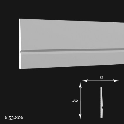 Listwa przypodłogowa 6.53.806 15x1,2x200cm Europlast