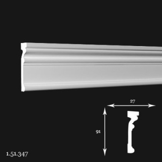 Listwa ścienna 1.51.347 9,1x2,7x200cm Europlast