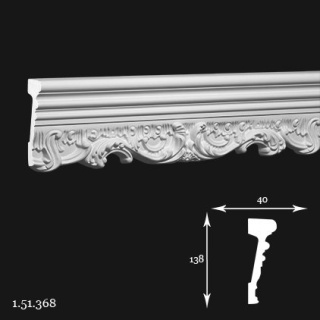 Listwa ścienna 1.51.368 13,8x4x200cm Europlast