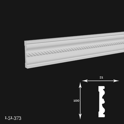 Listwa ścienna 1.51.373 10x2,1x200cm Europlast