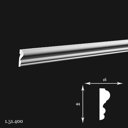 Listwa ścienna 1.51.400 4,4x1,6x200cm Europlast