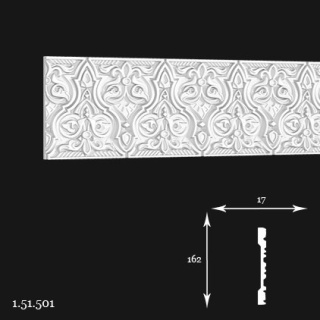 Listwa ścienna 1.51.501 16,2x1,7x200cm Europlast
