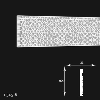 Listwa ścienna 1.51.518 26x3,3x204cm Europlast