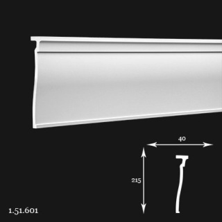 Listwa ścienna 1.51.601 21,5x4x200cm Europlast
