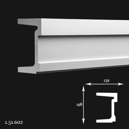 Listwa ścienna 1.51.602 19,8x13,9x200cm Europlast