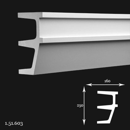 Listwa ścienna 1.51.603 25x16x200cm Europlast