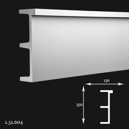 Listwa ścienna 1.51.604 35x13x200cm Europlast
