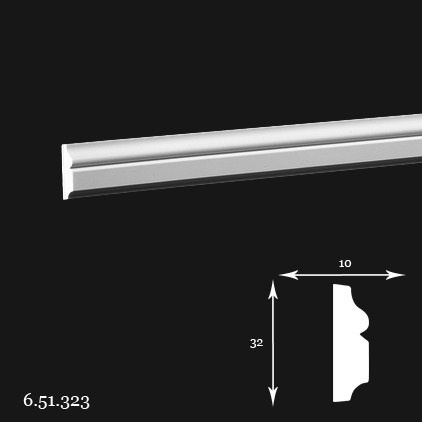 Listwa ścienna 6.51.323 3,2x1x200cm Europlast