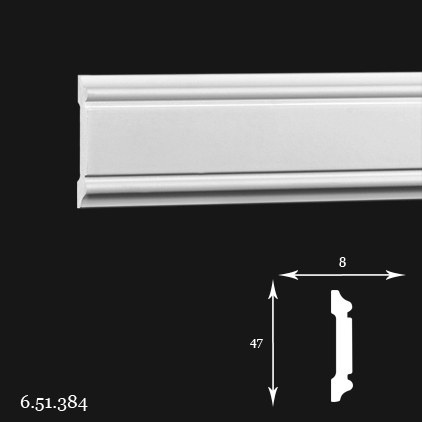 Listwa ścienna 6.51.384 4,7x0,8x200cm Europlast