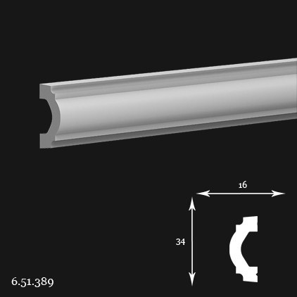 Listwa ścienna 6.51.389 3,4x1,6x200cm Europlast