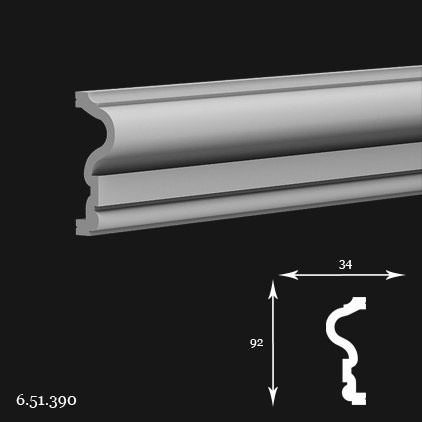 Listwa ścienna 6.51.390 9,2x3,4x200cm Europlast