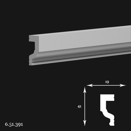 Listwa ścienna 6.51.391 4,1x1,9x200cm Europlast