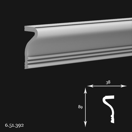 Listwa ścienna 6.51.392 8,9x3,8x200cm Europlast