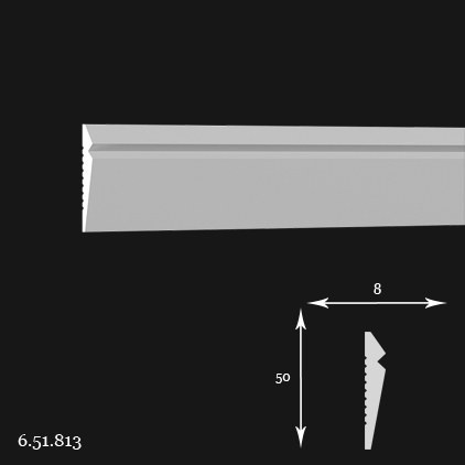 Listwa ścienna 6.51.813 5x0,8x200cm Europlast
