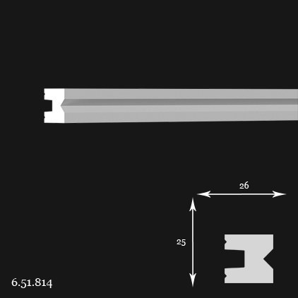 Listwa ścienna 6.51.814 2,5x2,6x200cm Europlast