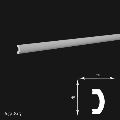 Listwa ścienna 6.51.815 4x2x200cm Europlast