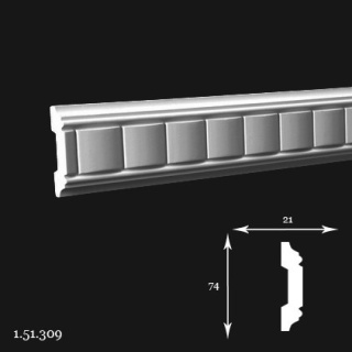 Listwa ścienna elastyczna 1.51.309F 7,4x2,1x200cm Europlast