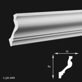 Listwa sufitowa 1.50.100 200cm Europlast