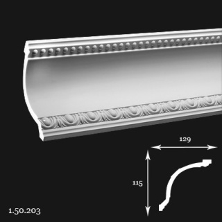 Listwa sufitowa 1.50.203 11,5x12,9x200cm Europlast