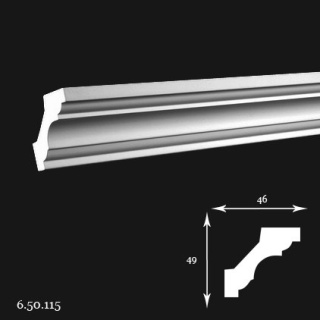 Listwa sufitowa 6.50.115 4,9x4,6x200cm Europlast