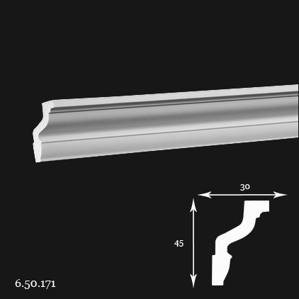 Listwa sufitowa 6.50.171 4,5x3x200cm Europlast