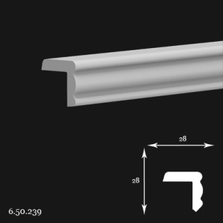 Listwa sufitowa 6.50.239 2,8x2,8x200cm Europlast