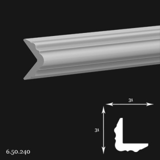 Listwa sufitowa 6.50.240 3,1x3,1x200cm Europlast