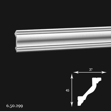 Listwa sufitowa 6.50.299 4,5x3,7x200cm Europlast