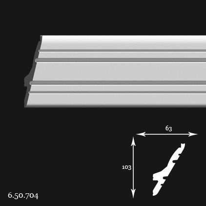Listwa sufitowa 6.50.704 12x4x200cm Europlast