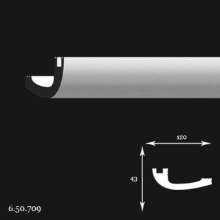 Listwa sufitowa 6.50.709 4,3x12x200cm Europlast