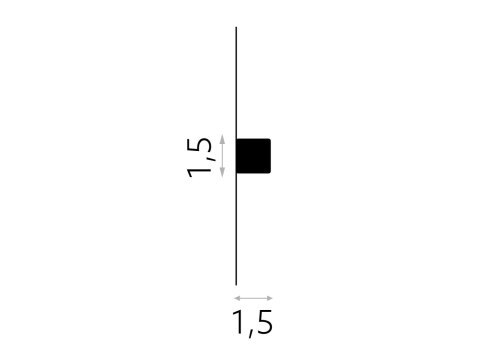 Listwa wielofunkcyjna MD010 1,5x1,5x200cm Mardom