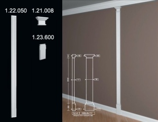Pilaster 1.21.008 15,1x9,8x4,6cm Europlast