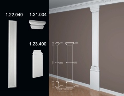 Pilaster 1.23.400 90,5x39x7cm Europlast