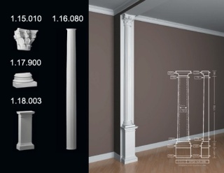 Półkolumna 1.18.003 65,1x29,8x14,9cm Europlast