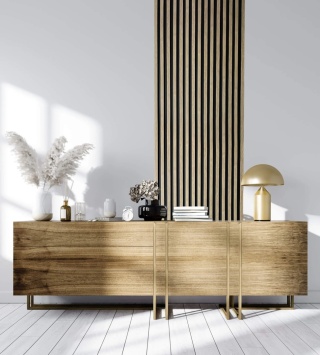 Zakończenie prawe Vasco Orzech 2,5x2,1x270cm Lamelio