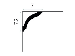 Listwa sufitowa gładka MD367 7,2x7x200cm Mardom