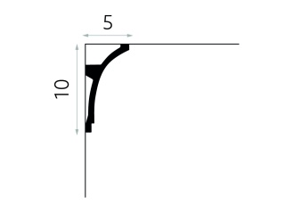 Listwa sufitowa gładka MDB100 10x5x200cm Mardom