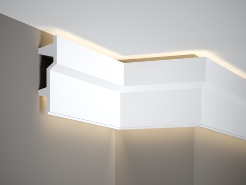 Listwa sufitowa gładka MDB150 15x4x200cm Mardom