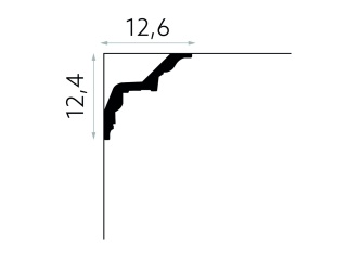 Listwa sufitowa gładka MDB169 12,4x12,6x200cm Mardom