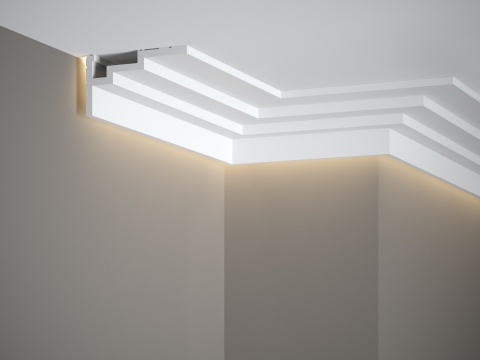 Listwa sufitowa gładka QL025 11x6x200cm Mardom