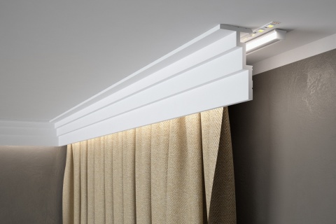 Listwa sufitowa gładka QL025 11x6x200cm Mardom