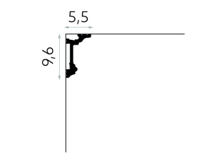 Listwa sufitowa/karniszowa MD137 9,6x5,5x200cm Mardom