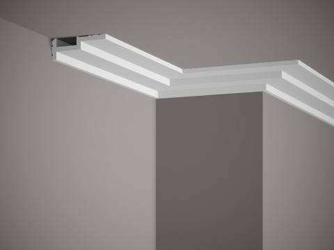 Listwa sufitowa/karniszowa QL024 8,5x3x200cm Mardom